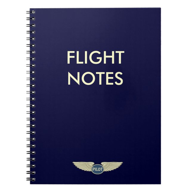 Pilot Flight Notes Notebook (Front)