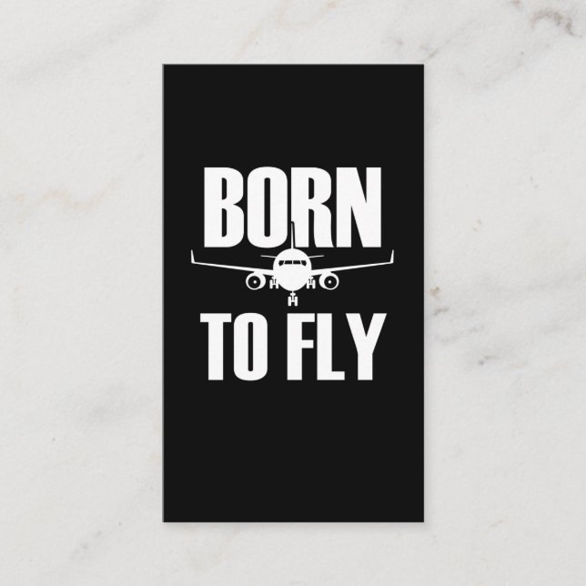 Pilot Fly Airplane Love Funny Pilots Business Card (Front)