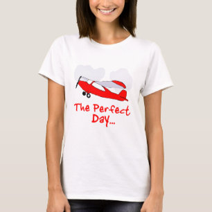 pilot flyling red aeroplane T-Shirt