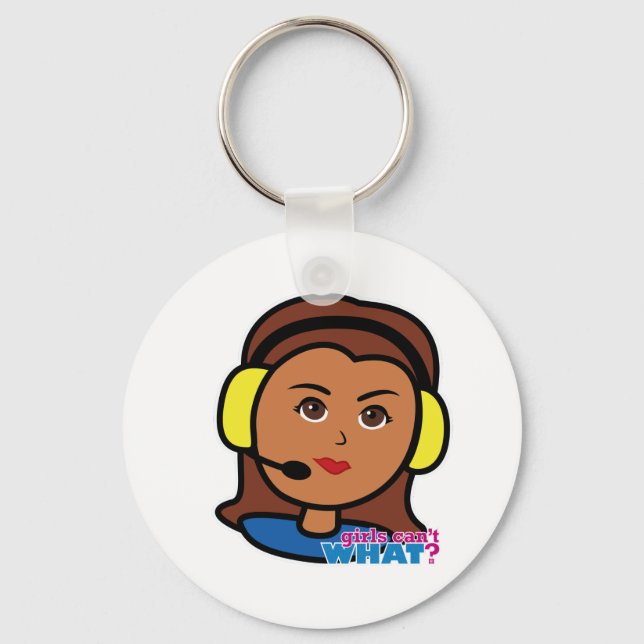 Pilot Girl Key Ring (Front)