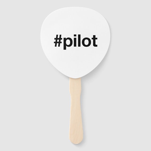 PILOT Hashtag Hand Fan (Front)