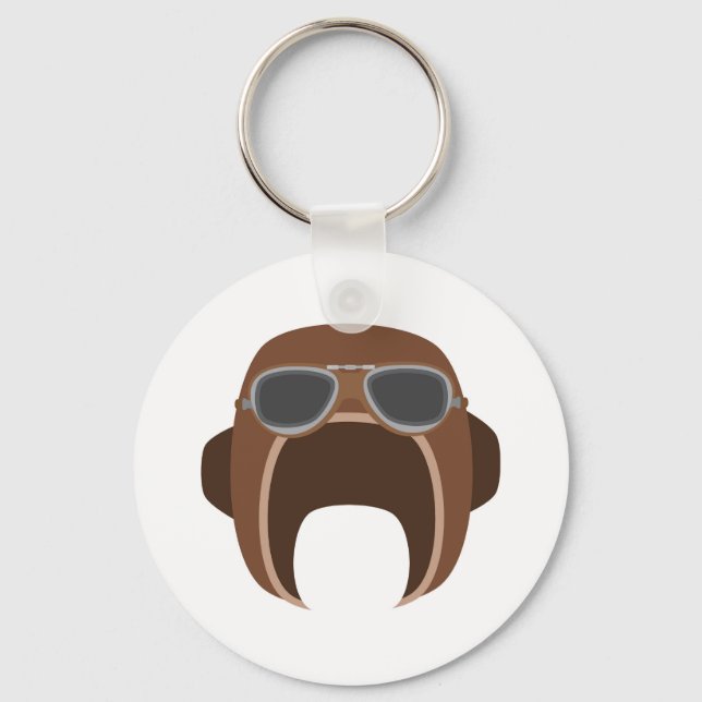 Pilot Helmet Key Ring (Front)