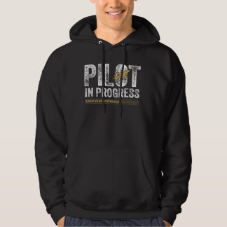 Pilot In Progress Funny Pilot & Aviation Aeroplane Hoodie