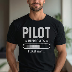 Pilot In Progress Funny Student Pilot T-Shirt