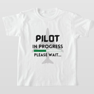 pilot in progress future pilot aeroplane aircraft  T-Shirt