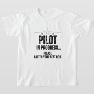 pilot in progress future pilot aeroplane aircraft T-Shirt
