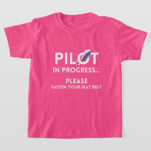 pilot in progress future pilot aeroplane aircraft T-Shirt