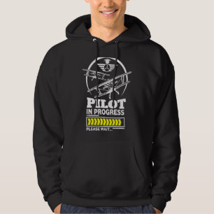 Pilot In Progress Future Pilot Graduation Aeroplan Hoodie