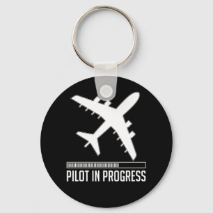 Pilot In Progress Key Ring