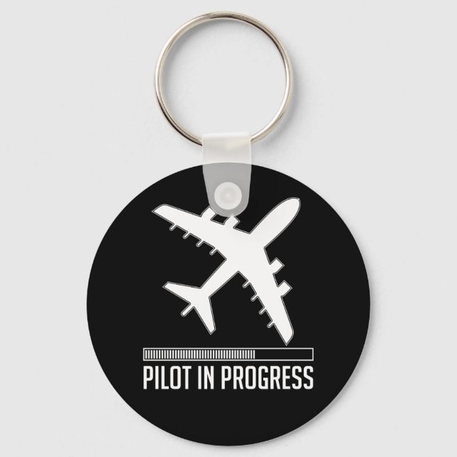 Pilot In Progress Key Ring (Front)