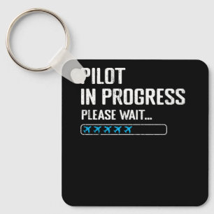 Pilot In Progress Please Wait Loading Airline Avia Key Ring