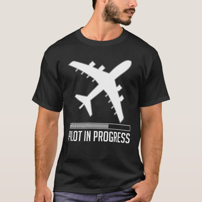Pilot In Progress T-shirt (Front)