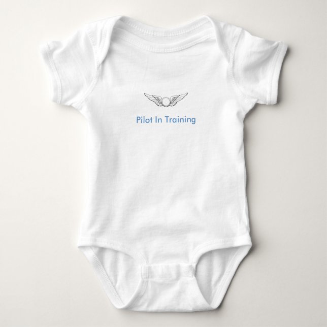Pilot In Training Baby Bodysuit (Front)