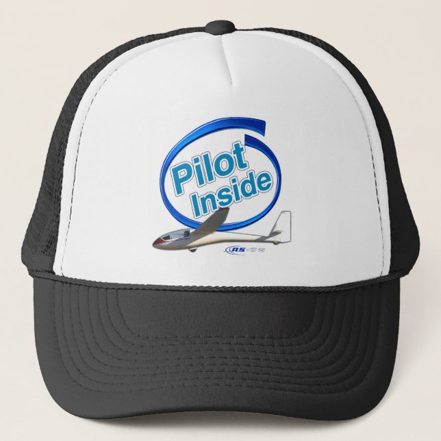 Pilot Inside ASW 15 Glider Trucker Hat (Front)