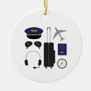 Pilot Items Ceramic Tree Decoration