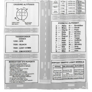 Pilot Kneeboard Shower Curtain