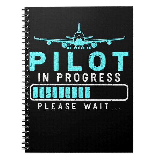 Pilot Loading Aeroplane Future Pilot Aircraft Notebook (Front)
