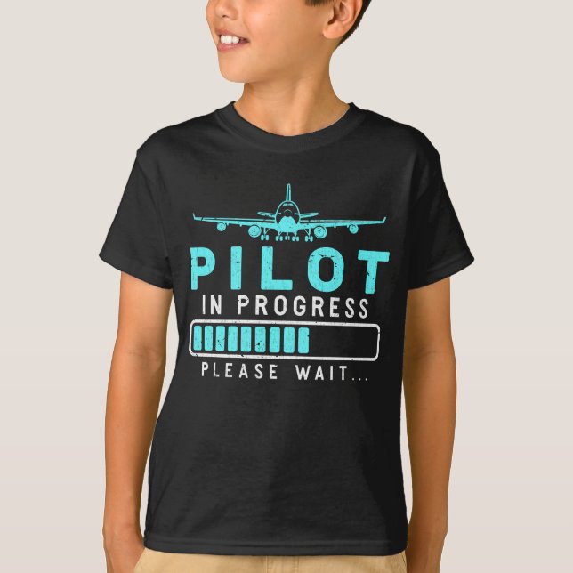 Pilot Loading Aeroplane Future Pilot Aircraft T-Shirt (Front)