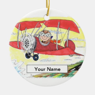 Pilot - Male Ceramic Tree Decoration