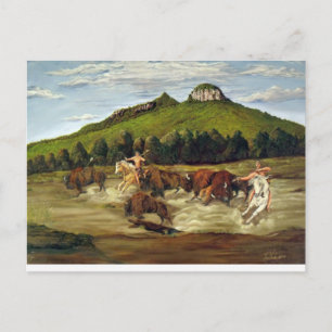 Pilot Mountain Hunt Postcard