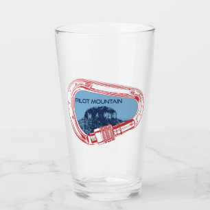 Pilot Mountain North Carolina Climbing Carabiner Glass