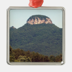 Pilot Mountain - North Carolina Metal Tree Decoration