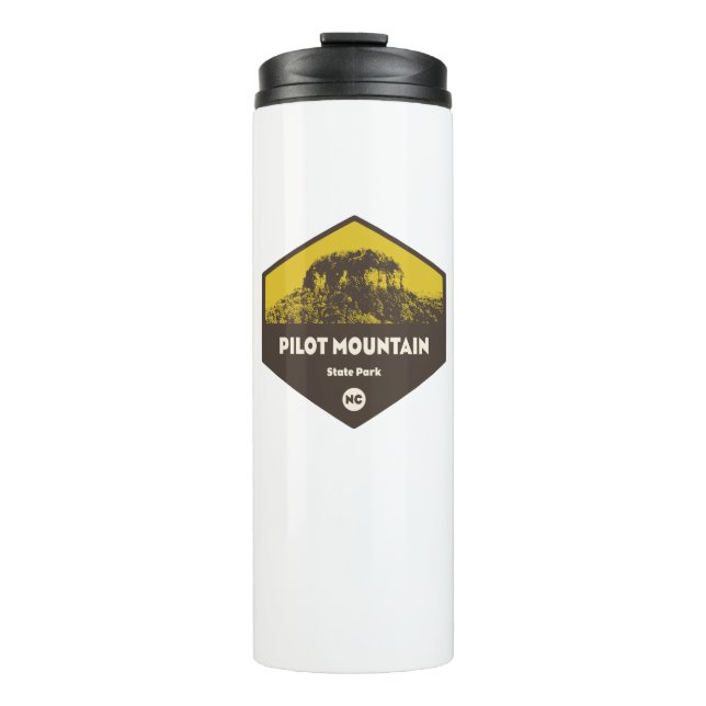 Pilot Mountain State Park North Carolina Thermal Tumbler (Front)