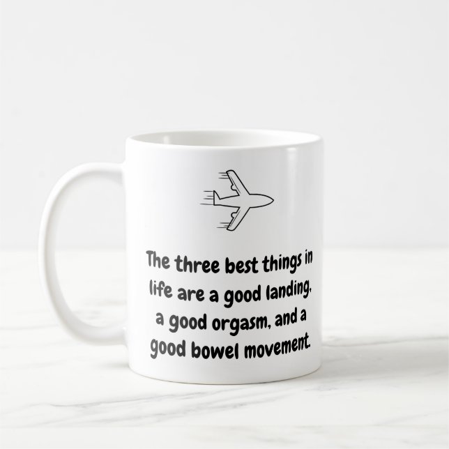 Pilot Mug - The Three Best Things Ceramic Mug 11oz (Left)