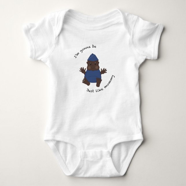 Pilot mummy baby bodysuit (Front)