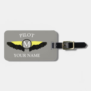 Pilot or aeroplane cabin crew luggage tag