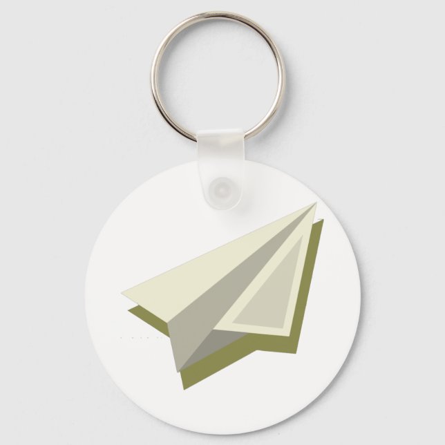 Pilot Paper Plane Design  Key Ring (Front)