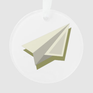 Pilot Paper Plane Design  Ornament
