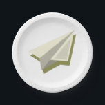 Pilot Paper Plane Design  Plate<br><div class="desc">Pilot Paper Plane Design</div>