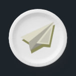 Pilot Paper Plane Design  Plate<br><div class="desc">Pilot Paper Plane Design</div>