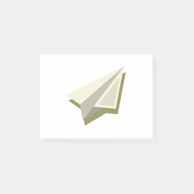Pilot Paper Plane Design  Post-it Notes (Front)
