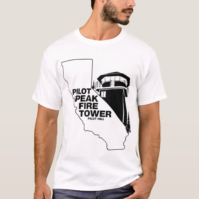 Pilot Peak Fire Tower Lookout T-Shirt (Front)