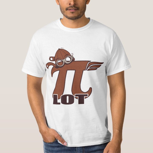 Pilot Pi lot - 3.14 Pi Day Math, Science & Pilots  T-Shirt (Front)