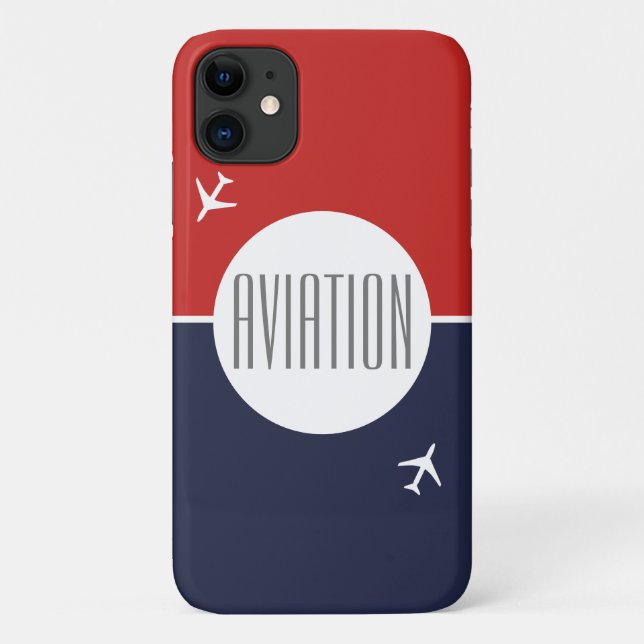 Pilot Plane Aviation Flying iPhone 11 Case (Back)
