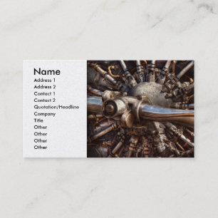 Pilot - Plane - Engines at the ready Business Card