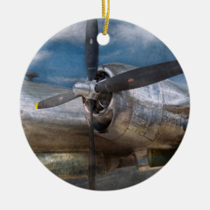 Pilot - Plane - The B-29 Superfortress Ceramic Tree Decoration