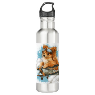 Pilot Pomeranian � Flying Ace Dog 710 Ml Water Bottle