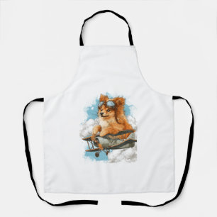 Pilot Pomeranian � Flying Ace Dog Apron