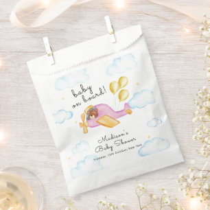 Pilot Teddy Bear Balloon Airplane Baby Shower Favour Bags