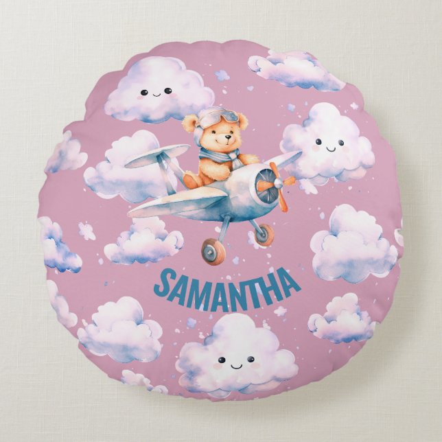 Pilot Teddy Pillow (Front)