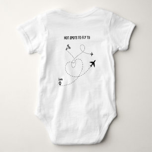 Pilot white T-Shirt Ba Baby Bodysuit