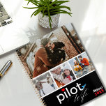 Pilot Wife Typography & Aeroplane,Minimalist Photo Planner<br><div class="desc">Design features 4 photos in the front and 1 in the back. The front cover also includes 'Pilot Wife' Typography in a minimalist design, a name and the year. Customise it with your favourite photo memories, your name and year. Contact me for further changes. Thanks for visiting our store! Copyright...</div>