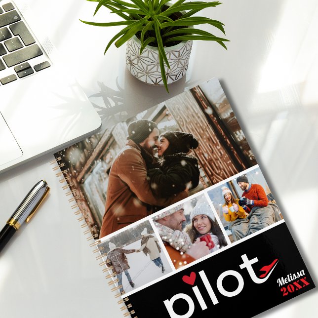 Pilot Wife Typography & Aeroplane,Minimalist Photo Planner (Creator Uploaded)