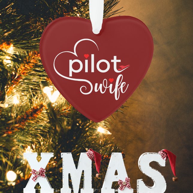 Pilot Wife Typography & Aeroplane Simple,Minimalis Ornament (Creator Uploaded)