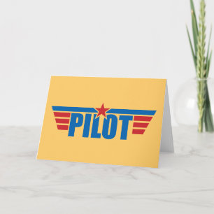 Pilot Wings Badge - Aviation Card