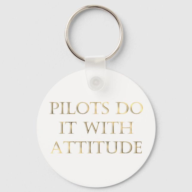 Pilots Attitude Key Ring (Front)